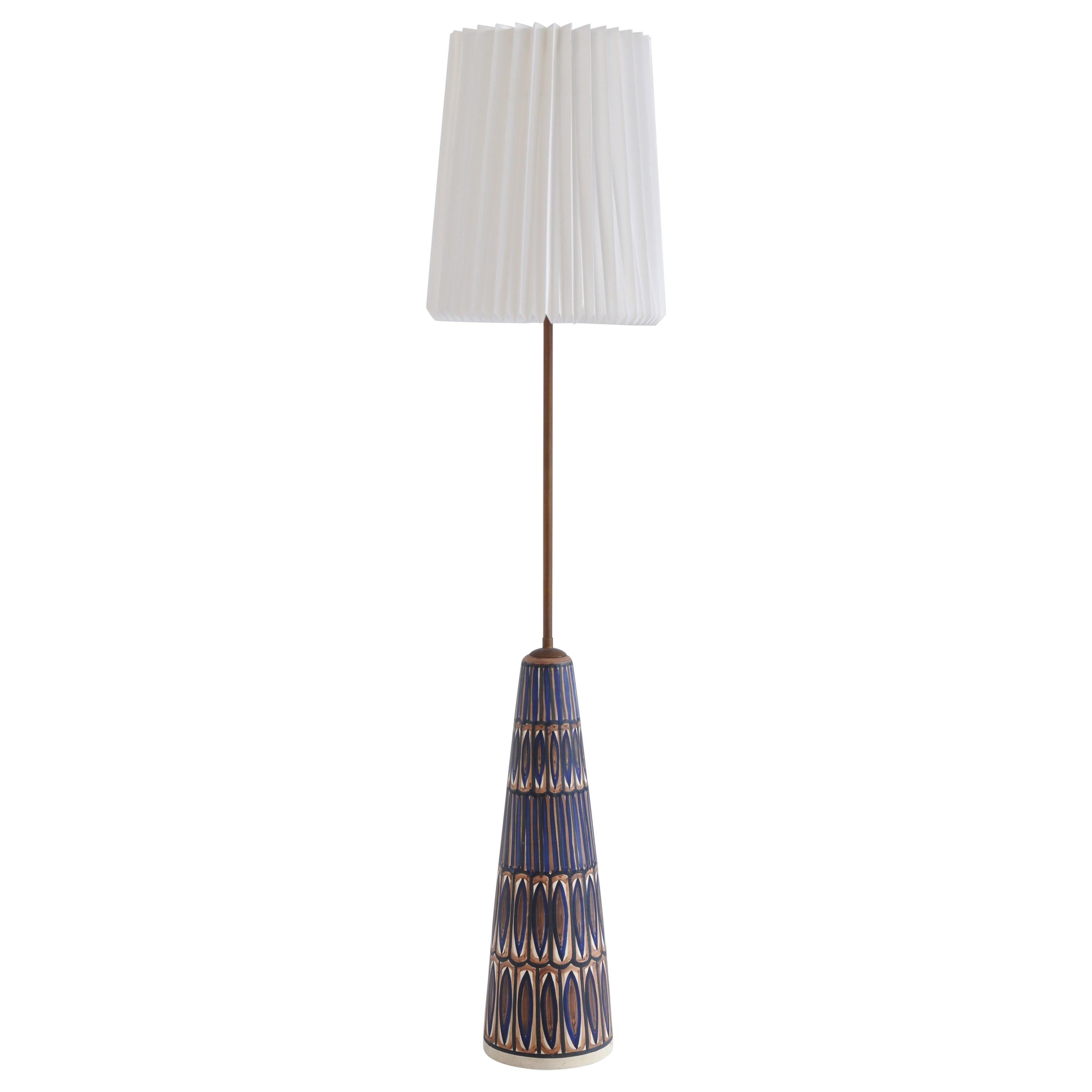 Huge Ceramic Floor Lamp by Noomi Backhausen for Søholm, 1960s, Danish Modern