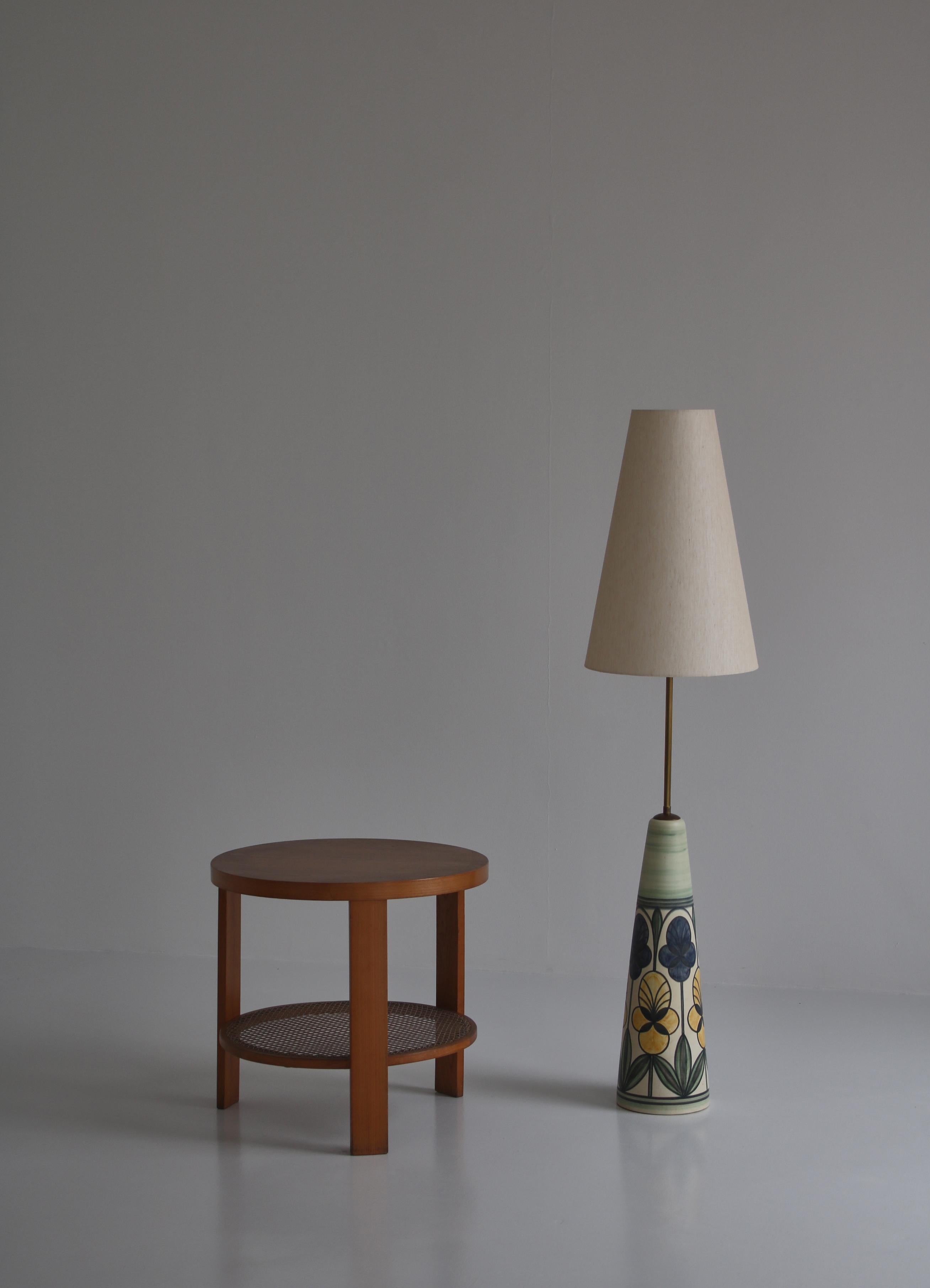 Huge Ceramic Floor Lamp by Rigmor Nielsen for Søholm, 1960s, Danish Modern 4