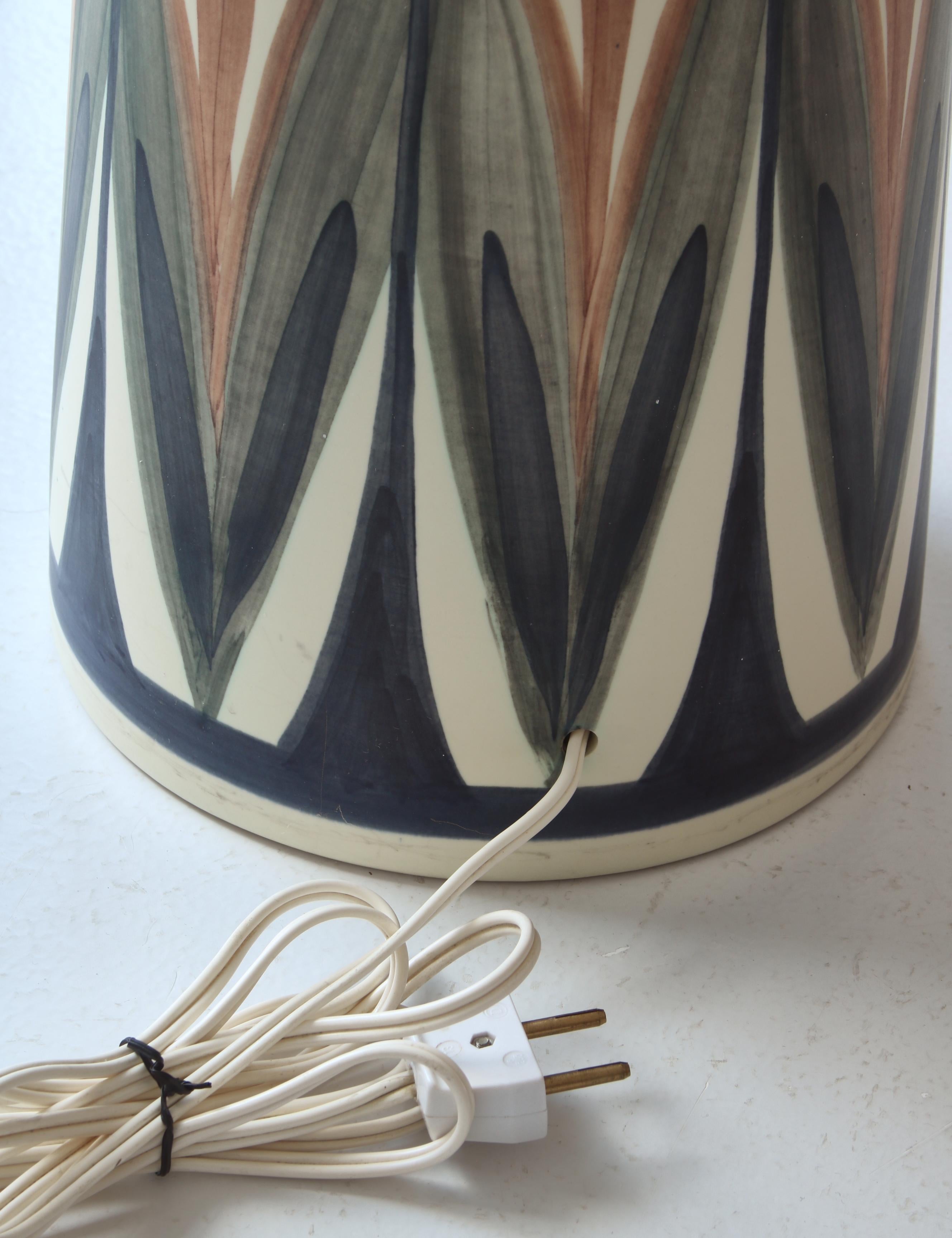 Huge Ceramic Floor Lamp by Rigmor Nielsen for Søholm, 1960s, Danish Modern 5