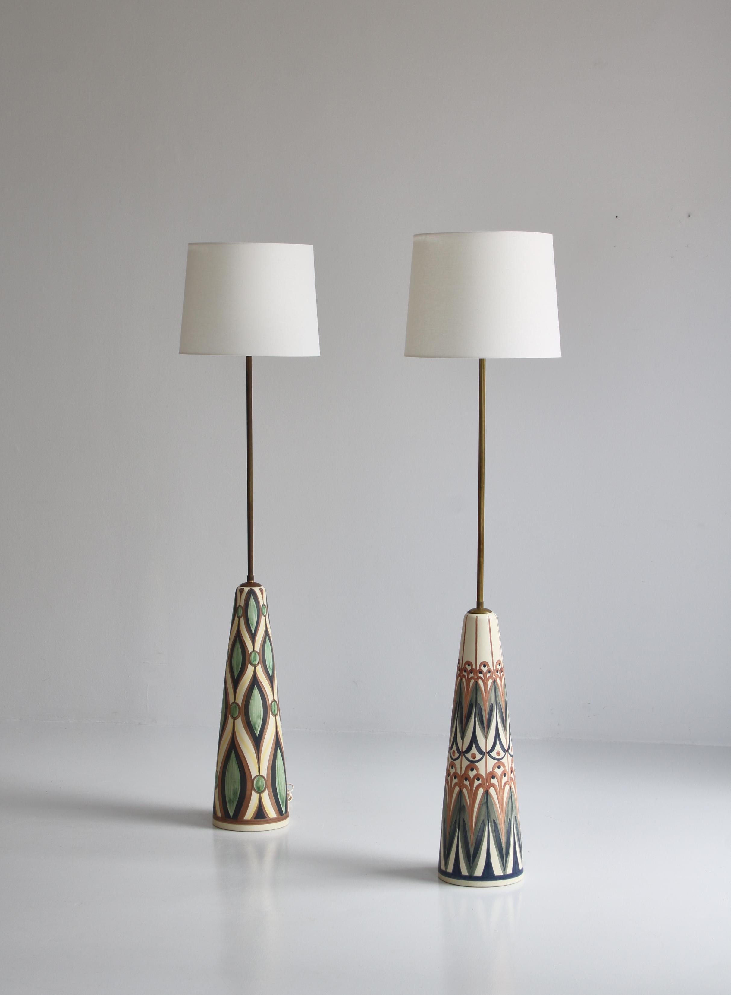 Huge Ceramic Floor Lamp by Rigmor Nielsen for Søholm, 1960s, Danish Modern 6