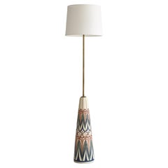 Énorme lampadaire en céramique de Rigmor Nielsen pour Sholm, années 1960, style danois moderne