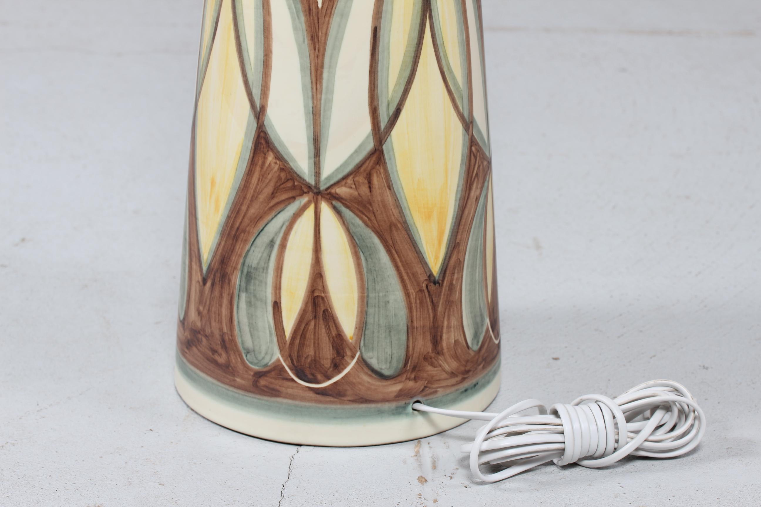 Huge Ceramic Floor Lamp by Rigmor Nielsen for Søholm Denmark 1950s Mid-Century For Sale 1