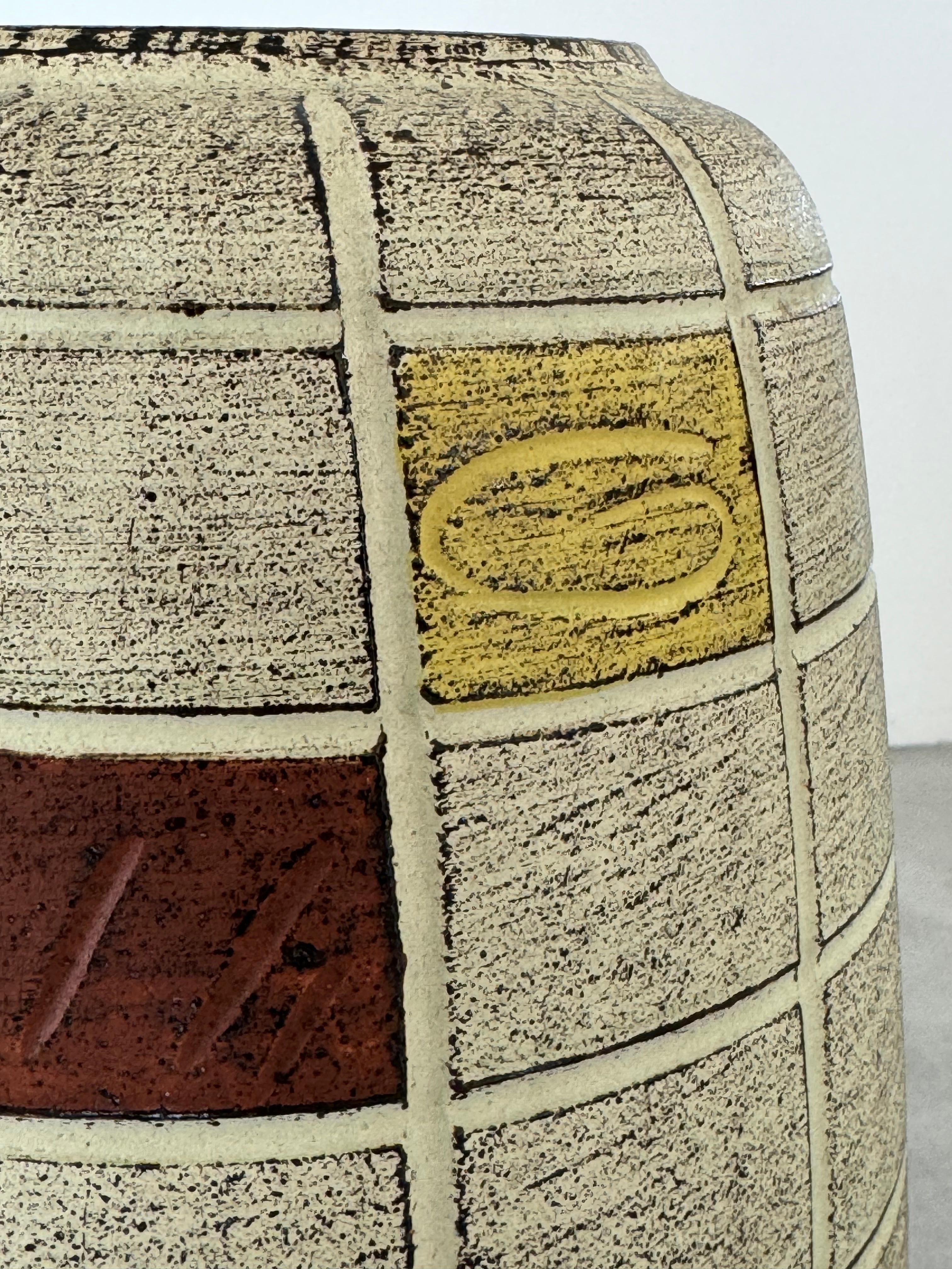 Riesige Keramikvase, abstraktes Design von Spara Keramik Westdeutschland um 1960 (Mitte des 20. Jahrhunderts) im Angebot