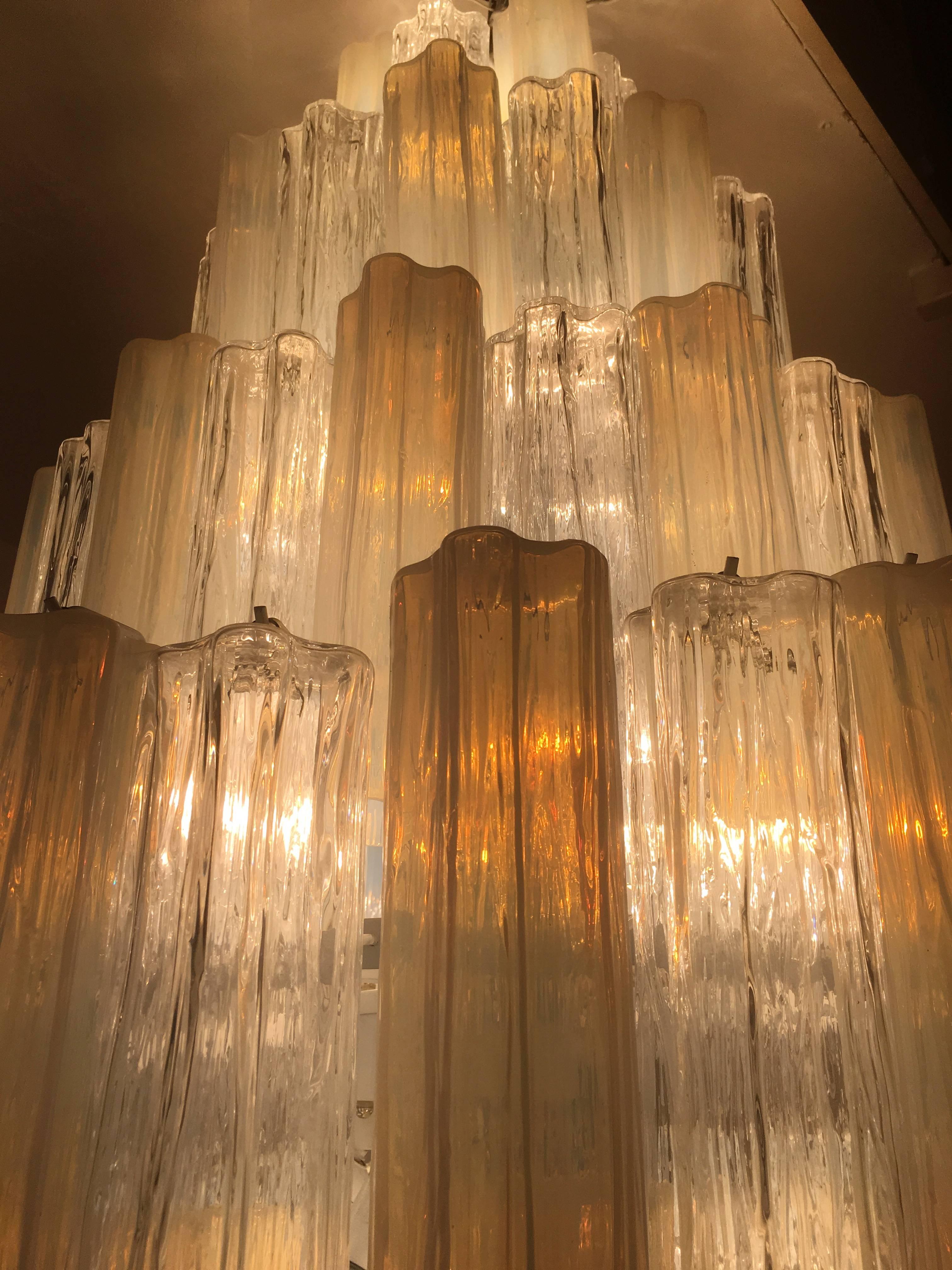 Enorme  Lampadario  di Toni Zuccheri per Venini, anni '60 in vendita 1