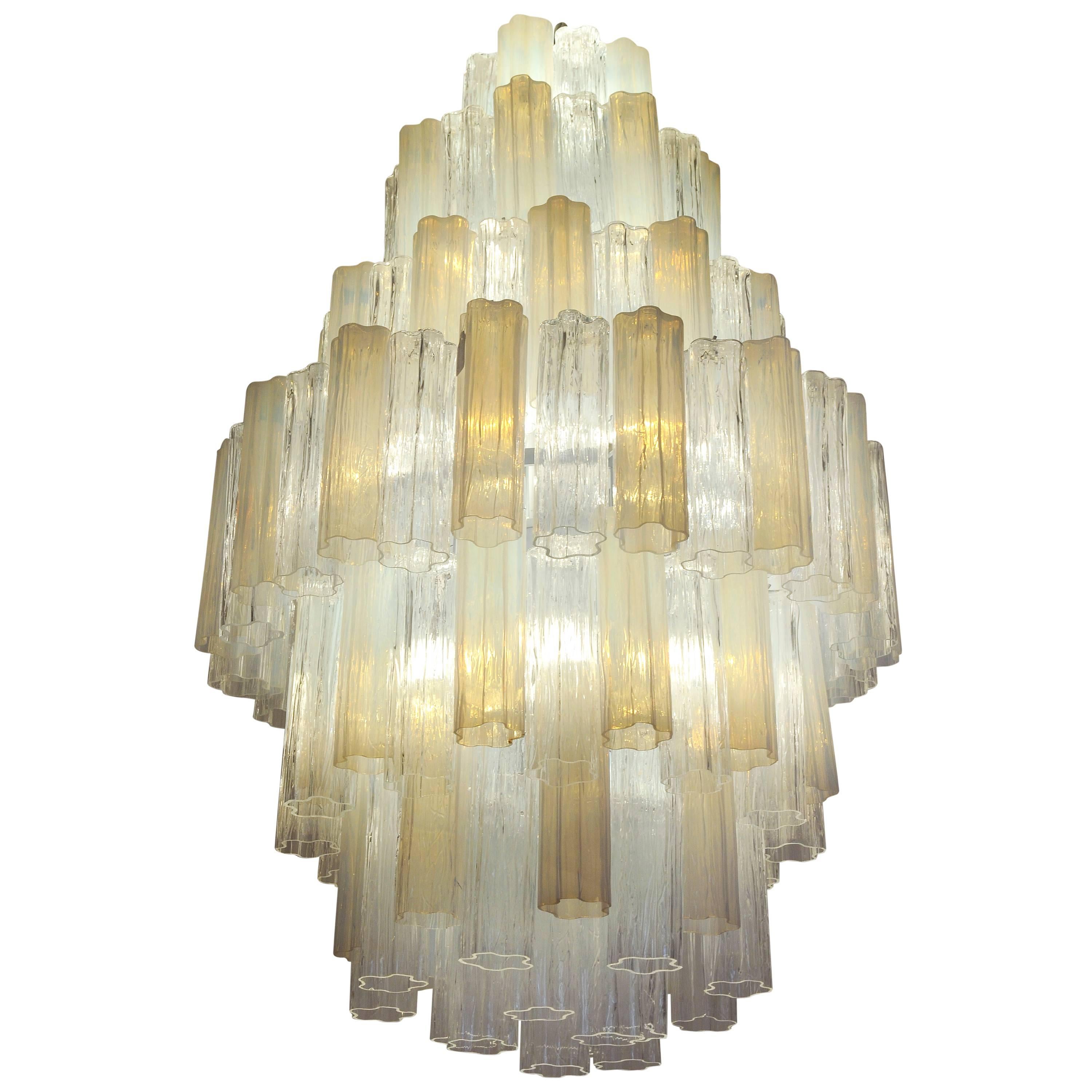 Enorme  Lampadario  di Toni Zuccheri per Venini, anni '60