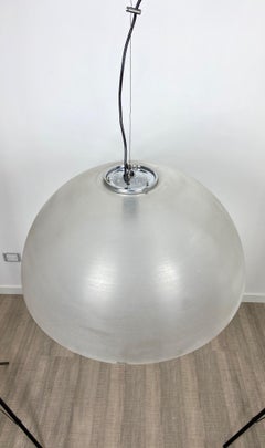 Huge Chandelier Pendant Lamp by Guzzini, Italy, 1970s