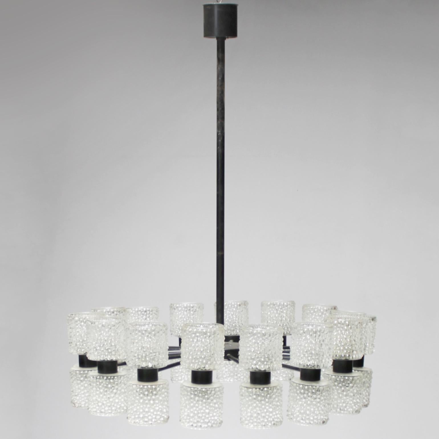 Dutch Huge Chandelier 'Zonnewende' by J.W. Bosman for RAAK Amsterdam, 1965