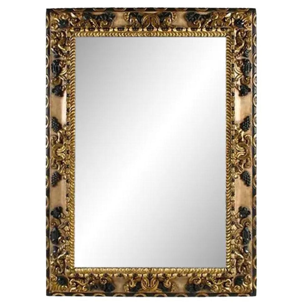Huge Charles Pollock for William Switzer Giltwood 
Ebony Giltwood Mirror en vente