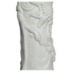 Huge 23" Chinese Porcelain Blanc de Chine Figure of Xi Wang Mu Goddess mid 20c