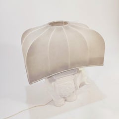 Huge Chinoiserie style ceramic table lamp from Cetres, Spain, 1970s