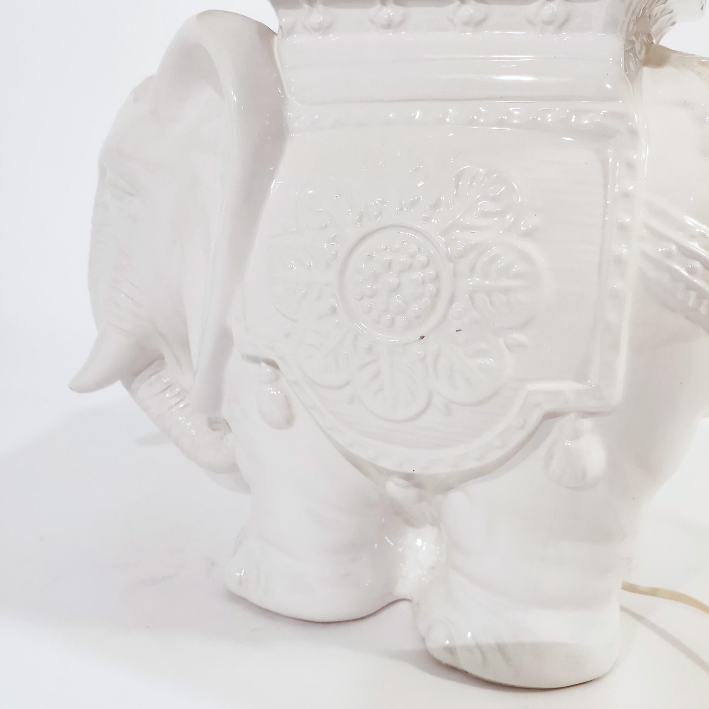 Huge Chinoiserie style ceramic table lamp from Cetres, Spain, 1970s In Good Condition For Sale In SANT ADRIÀ DE BESÒS, ES