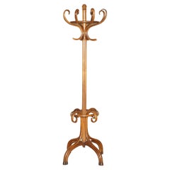 ENORME PORTATILE IN LEGNO BENTORNATO DEL CIRCA DEL 1900 PER CAPPELLI E SCIARPE