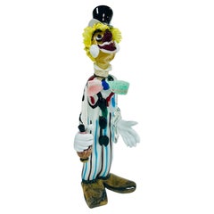 Huge Clown in Murano Glass by Gino Cenedese circa 1950