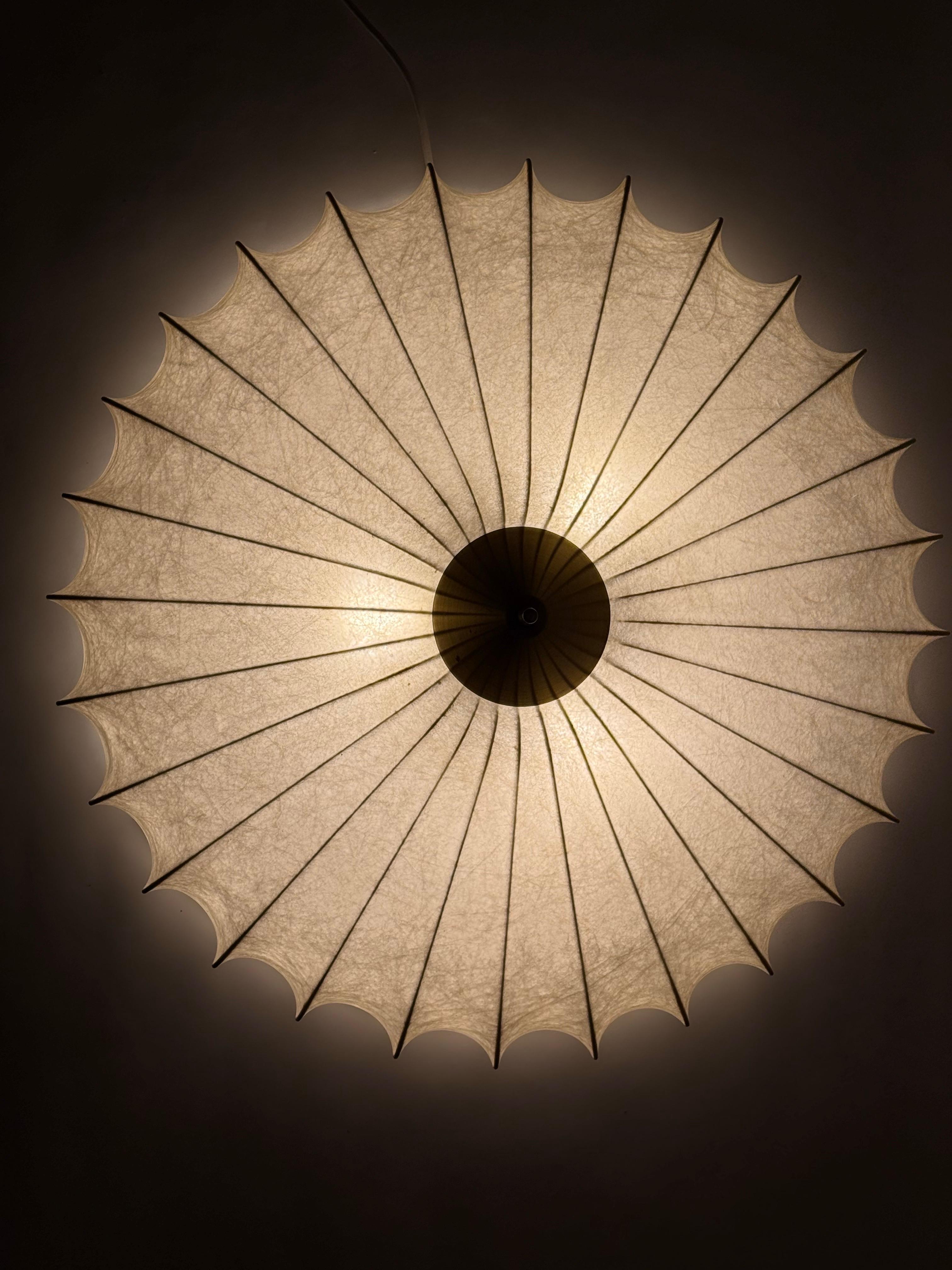Énorme affleurant Condit de Friedel Wauer pour Goldkant en bon état. Cette lampe Can peut être installée comme plafonnier ou comme applique murale ; sa taille impressionnante de 60 cm en fait un élément idéal pour attirer le regard sur le mur. La