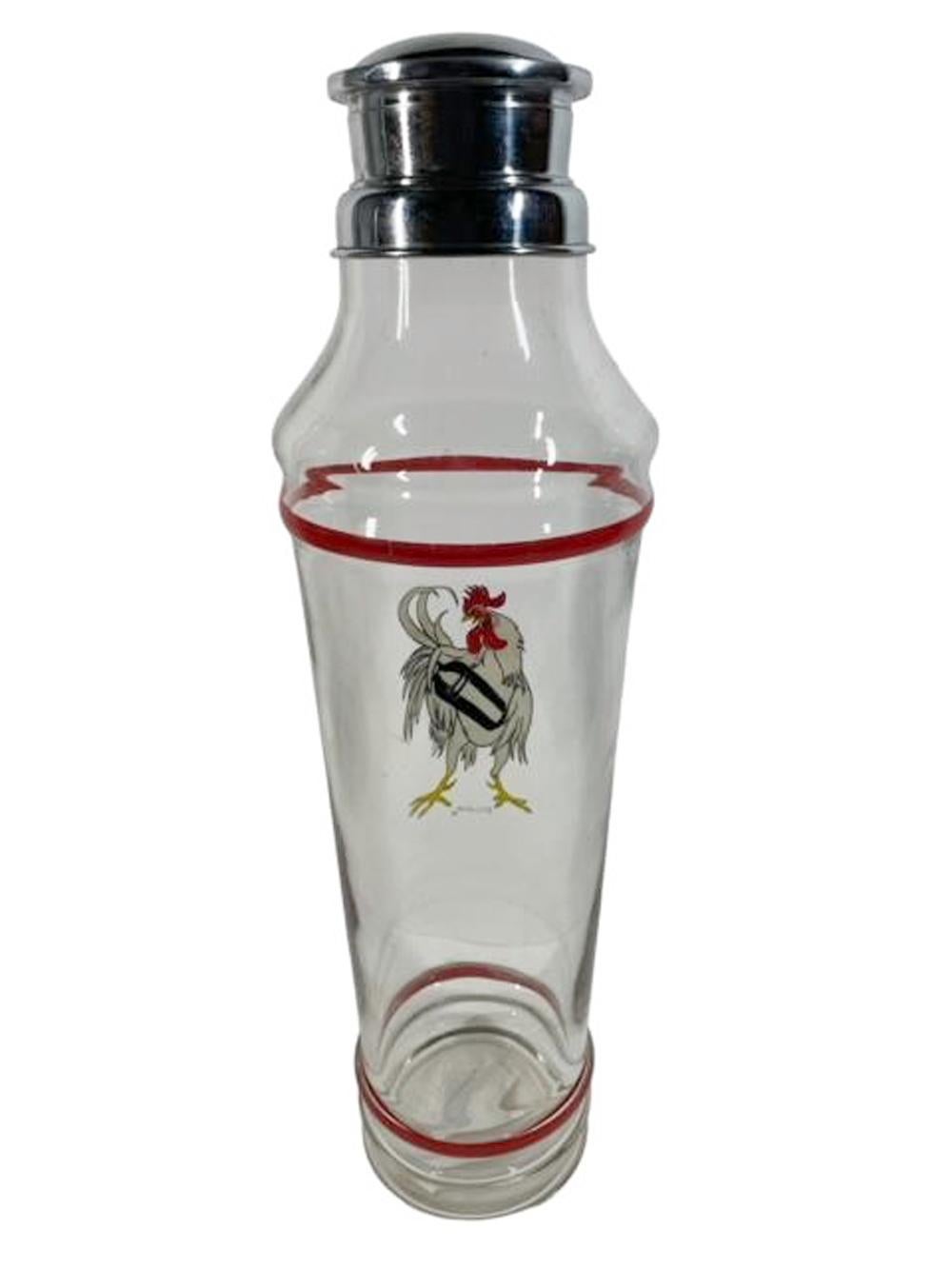 Huge Cocktail Shaker w/ Illustration by The New Yorker Cartoonist D.T. Carlisle For Sale 3