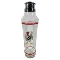 Huge Cocktail Shaker w/ Illustration by The New Yorker Cartoonist D.T. Carlisle