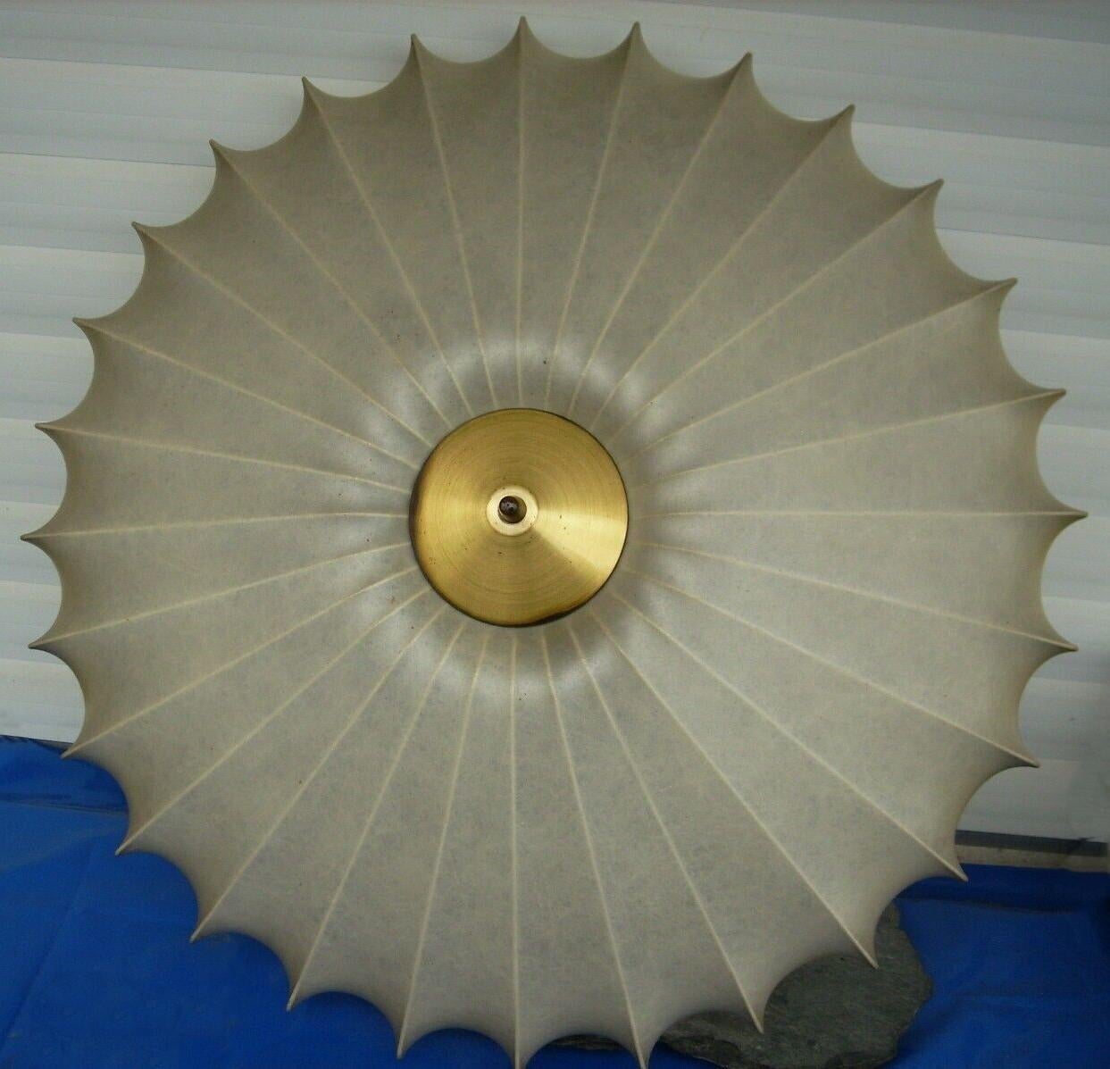 Huge Cocoon Flush Mount by Friedel Wauer for Goldkant, Castiglioni, Flos Style In Good Condition In Frankfurt am Main, DE