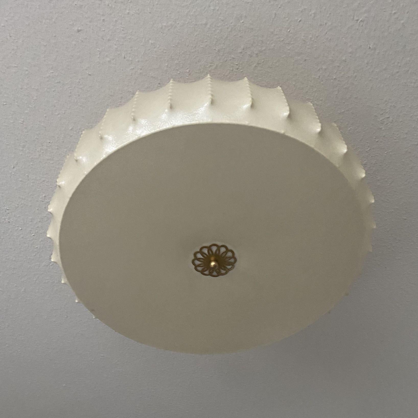20th Century Large Cocoon Flush Mount by Friedel Wauer for Goldkant, Castiglioni, Flos Style