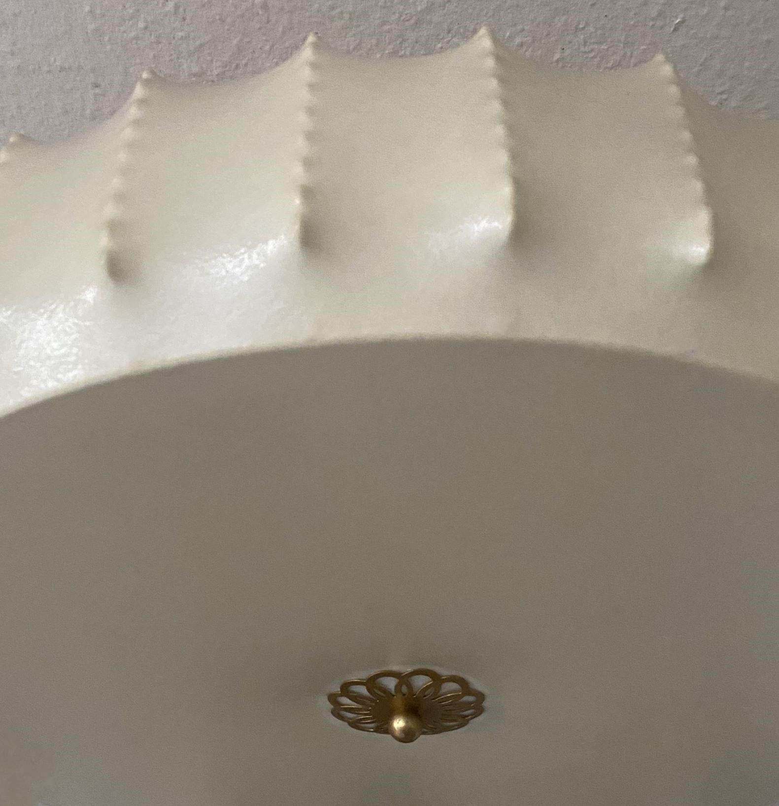 Large Cocoon Flush Mount by Friedel Wauer for Goldkant, Castiglioni, Flos Style 1