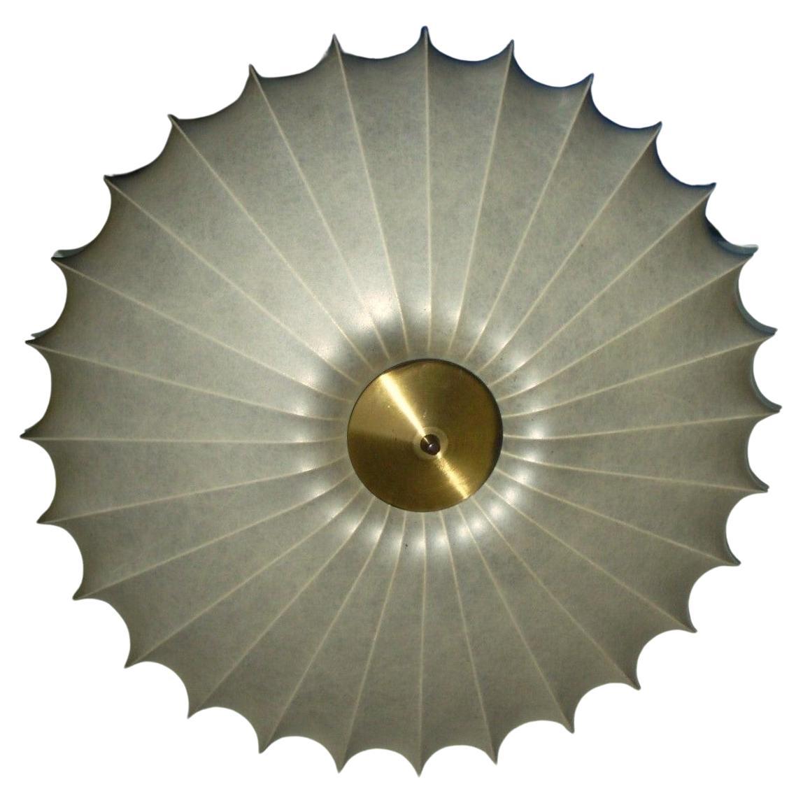 Huge Cocoon Flush Mount by Friedel Wauer for Goldkant, Castiglioni, Flos Style 1