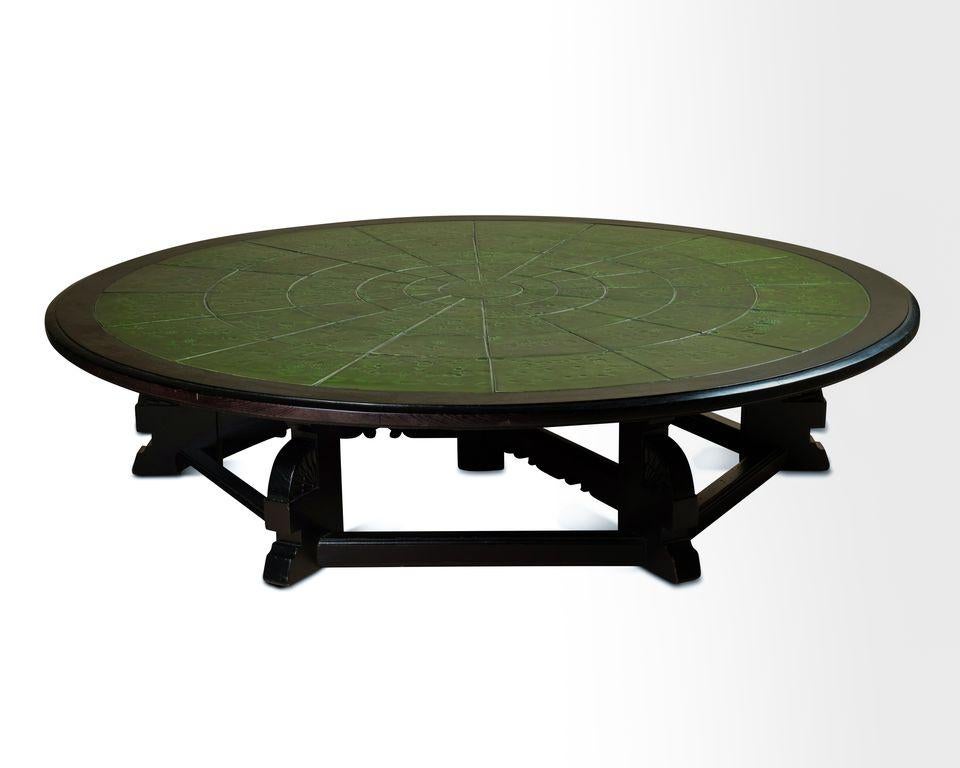 Huge coffee table attributed to Bjorn Wiinblad In Excellent Condition For Sale In Saint-Ouen-sur-Seine, FR