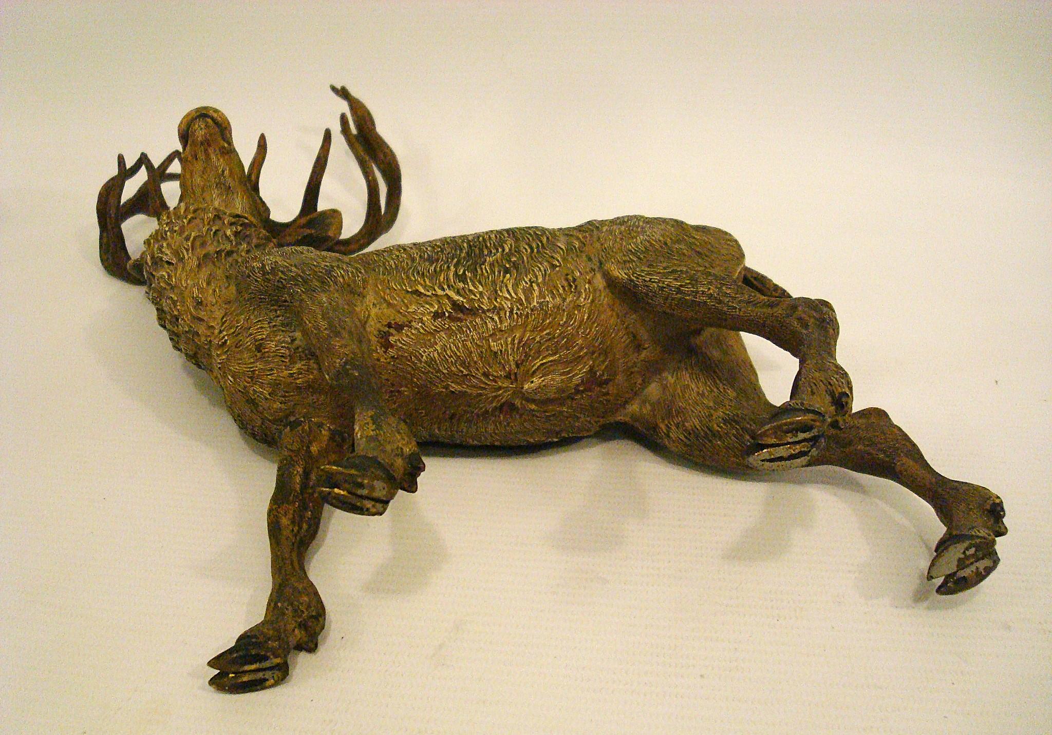 Enorme bronzo dipinto a freddo intitolato Palco in piedi di Franz Bergmann. 1900´s in vendita 6
