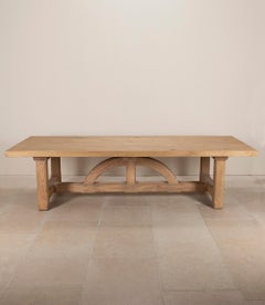 Enorme tavolo da pranzo in stile Pugin in Oak Contemporary