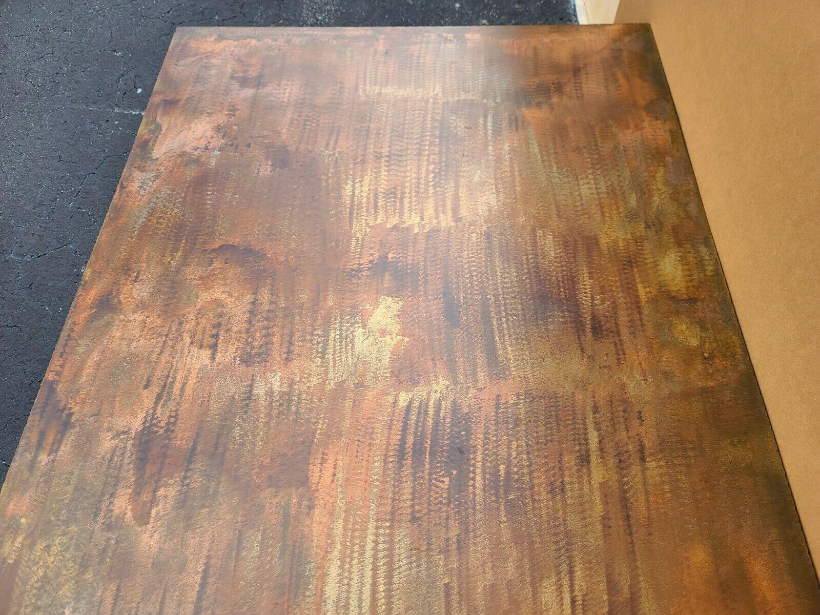 Huge Copper Coffee Cocktail Table For Sale 1