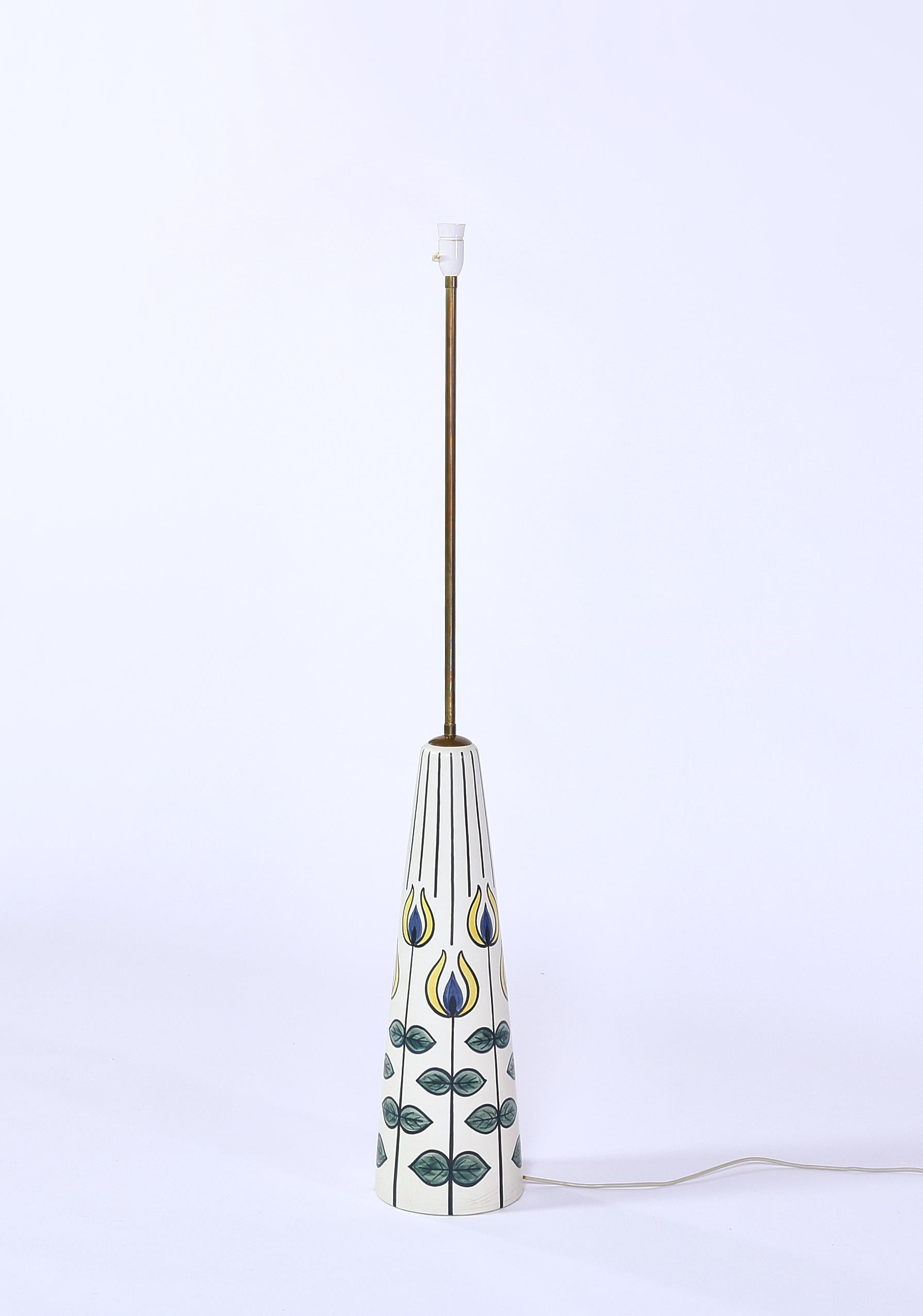 Huge Ceramic Floor Lamp by Rigmor Nielsen for Søholm, 1960s, Danish Modern  3