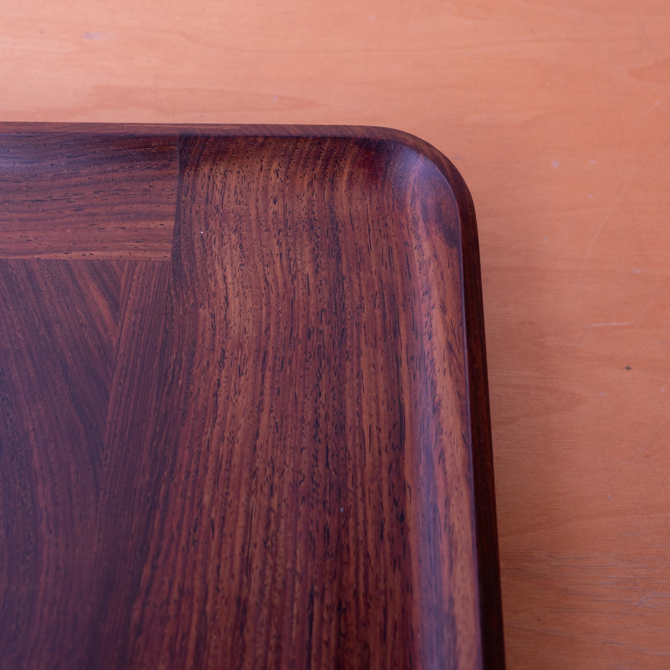 Enorme bandeja Dansk Rare Woods Cocobolo de Jens Quistgaard 4