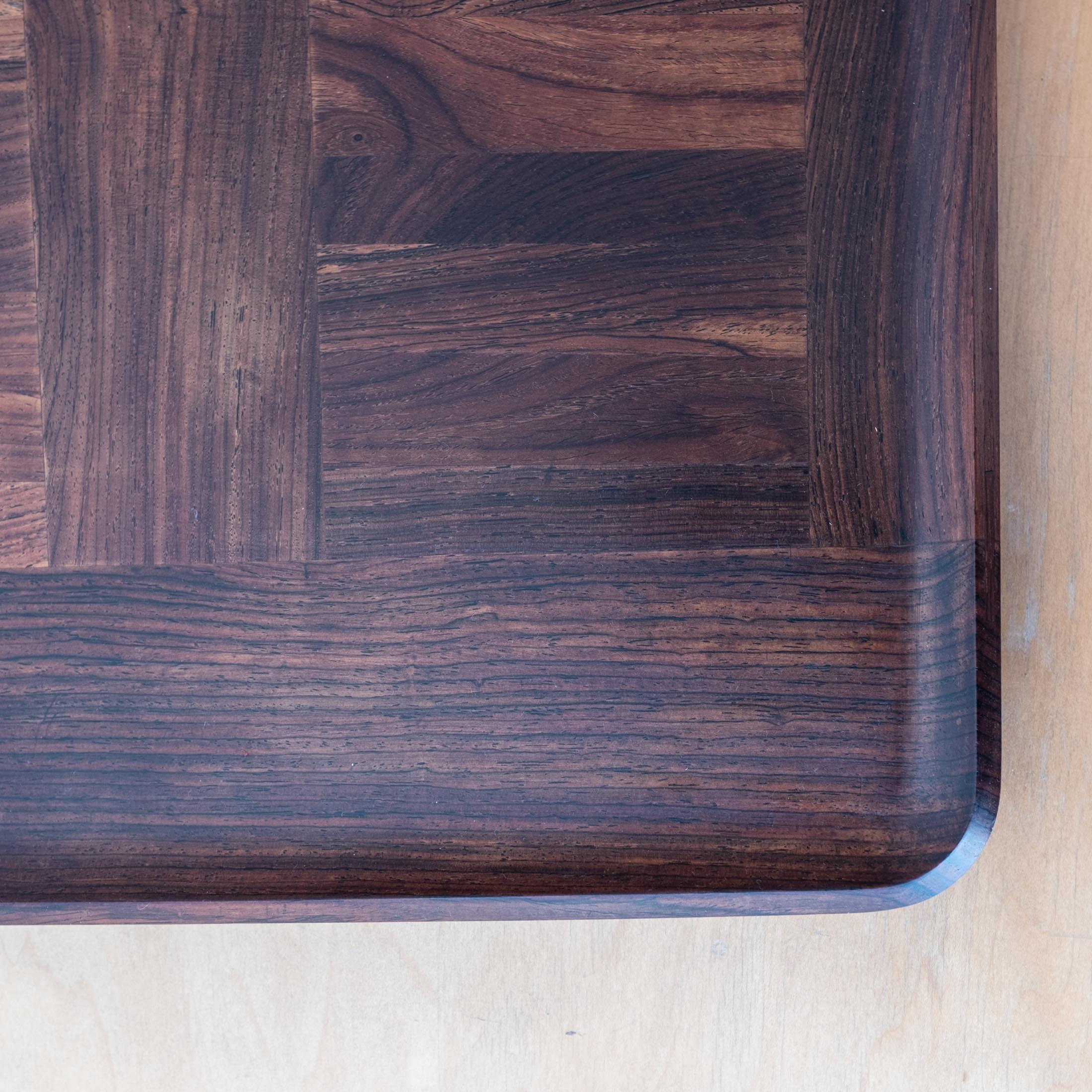 Enorme bandeja Dansk Rare Woods Cocobolo de Jens Quistgaard 5