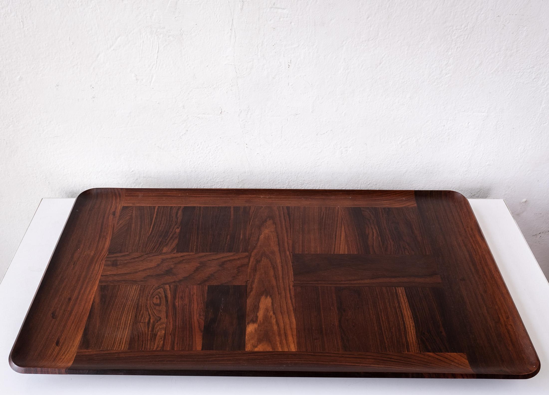 Mid-20th Century Huge Dansk Rare Woods Cocobolo Tray by Jens Quistgaard