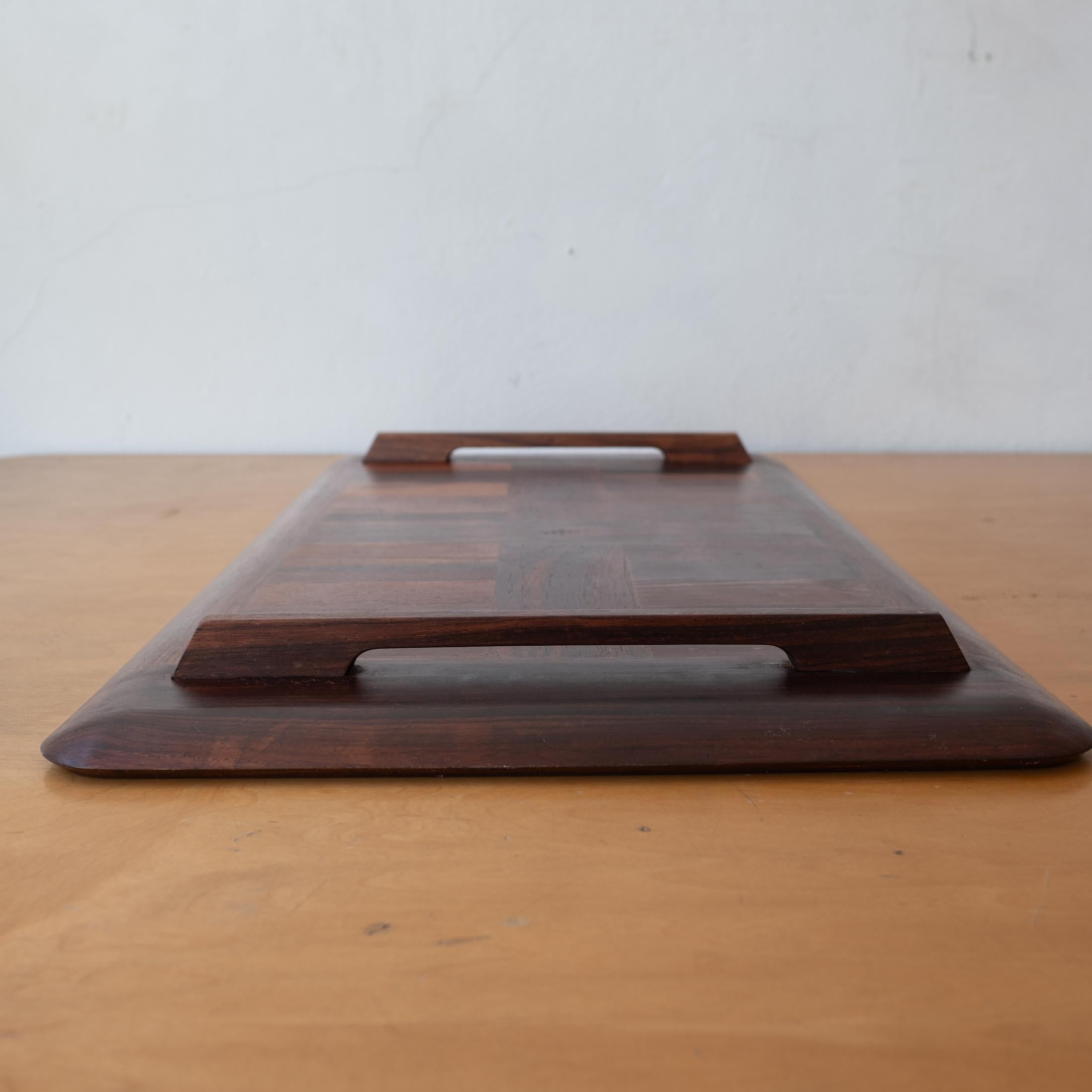 Enorme bandeja Dansk Rare Woods Cocobolo de Jens Quistgaard 3