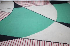 Huge Design Geometric Carpet, 1960s