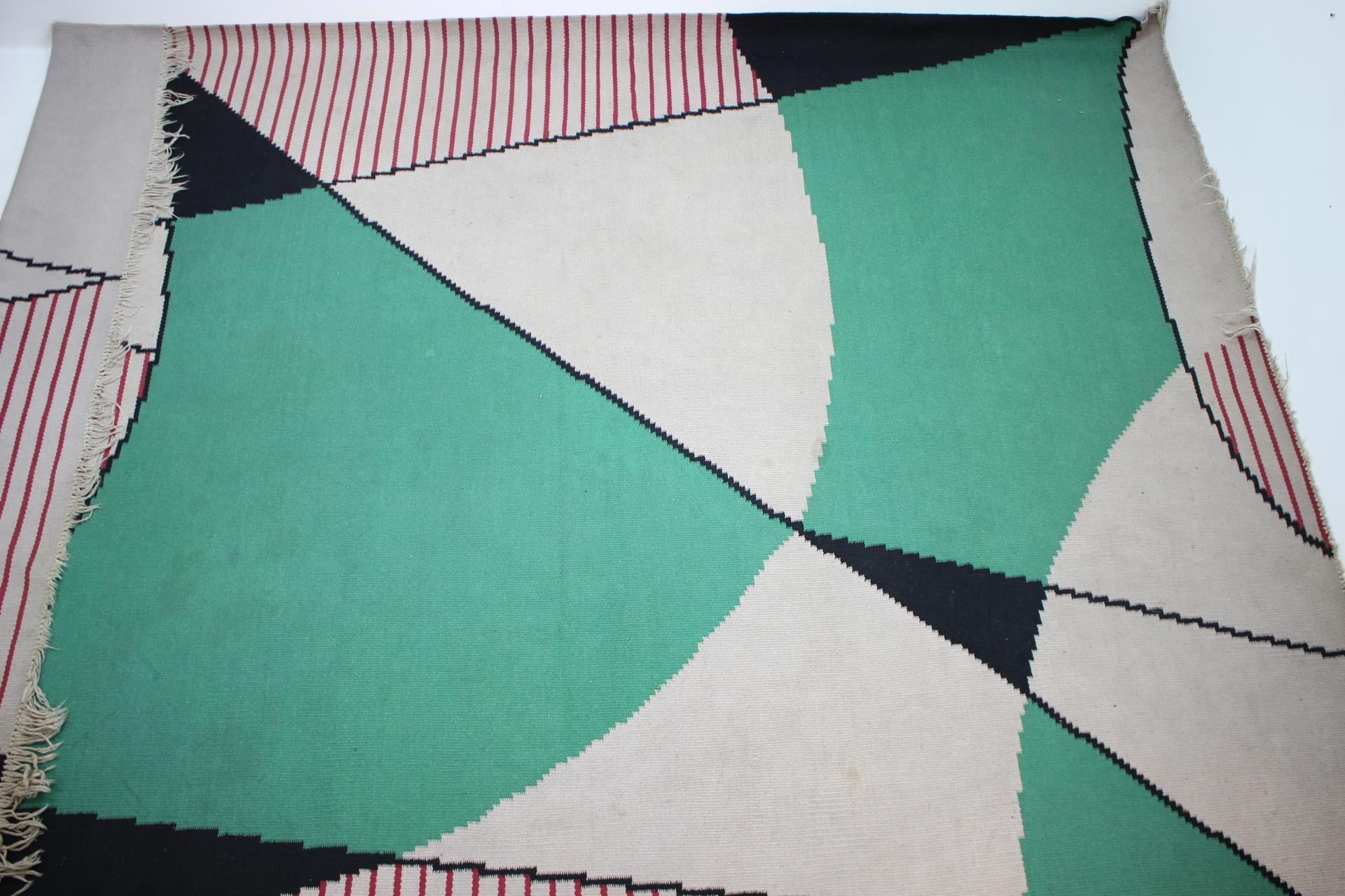 Großer geometrischer Teppich im Huge Design, 1960er Jahre (Moderne der Mitte des Jahrhunderts) im Angebot