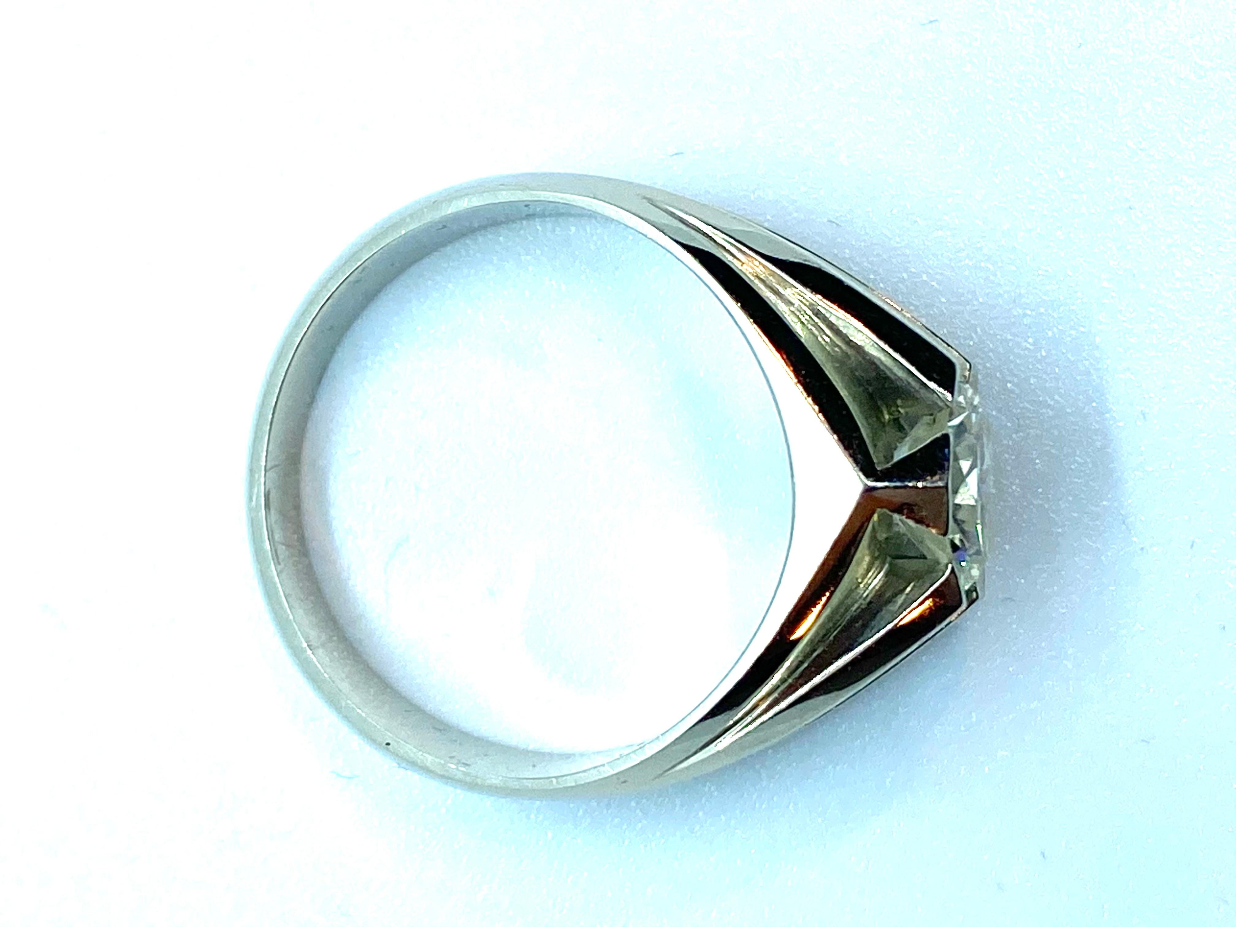 Art Deco Huge Diamond Ring For Sale