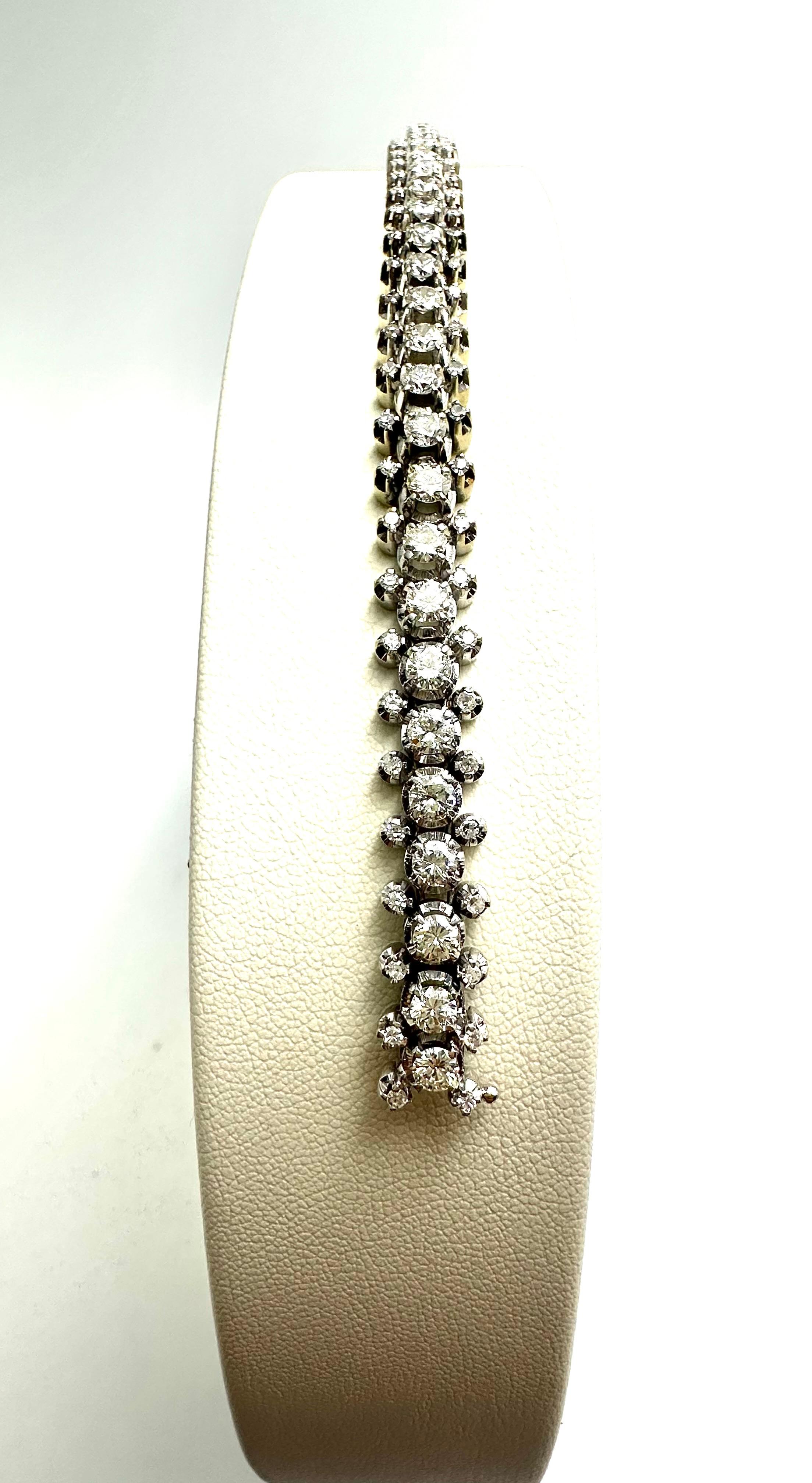 Huge diamonds bracelet In Excellent Condition For Sale In Sežana, SI