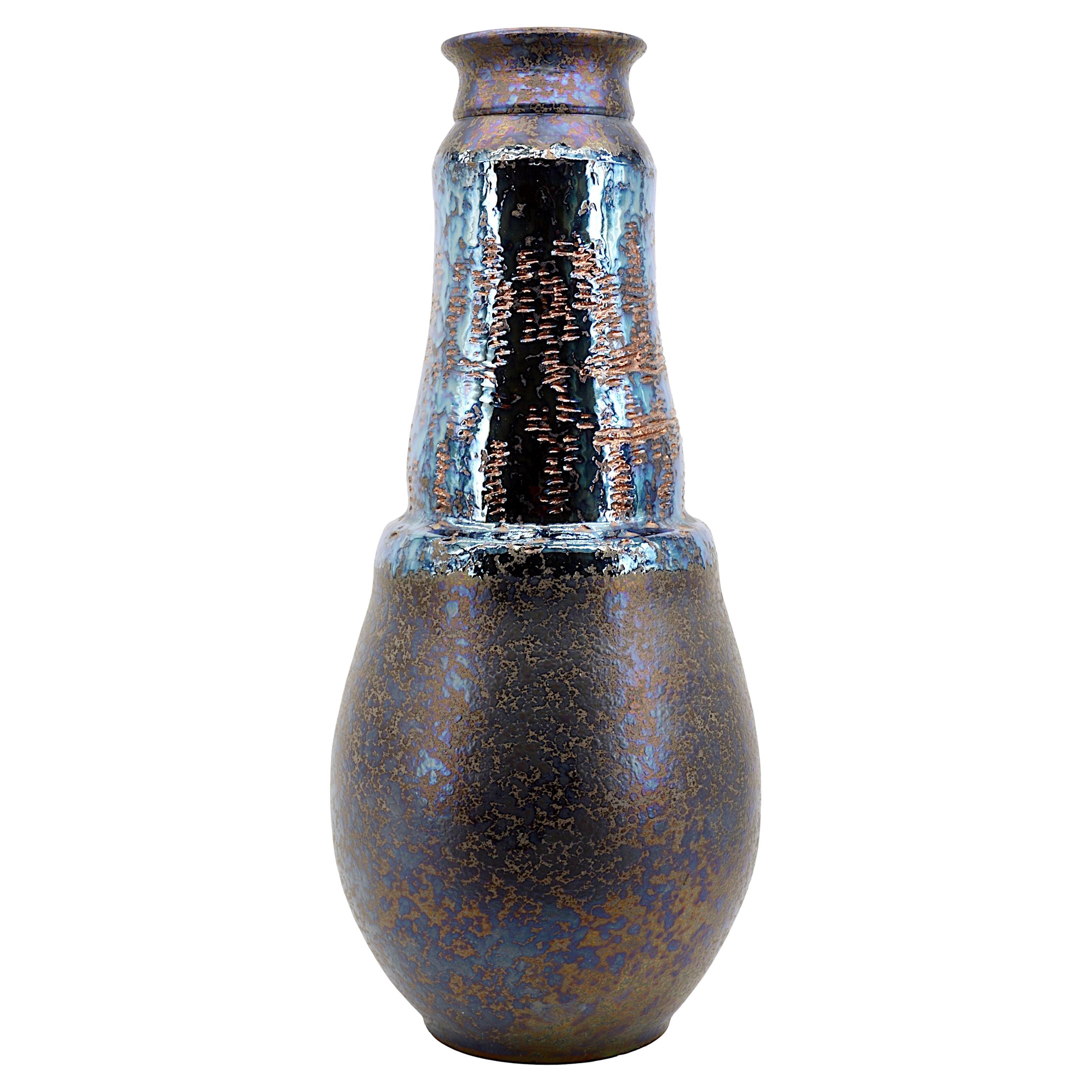 Enorme vaso in gres Disco, fine anni '70 in vendita