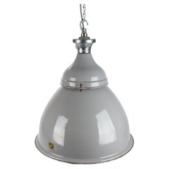 Huge Double Dome Industrial Pendant by Benjamin Electric 'V1'