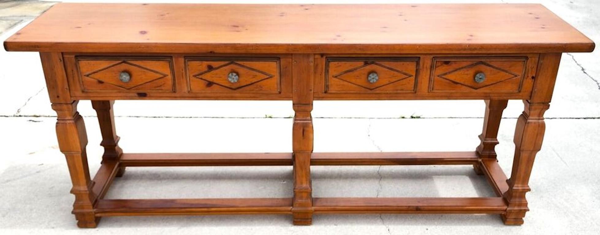 Huge Drexel Heritage Console Table 90