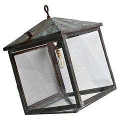 Antique Huge Early 20th Century English Lantern