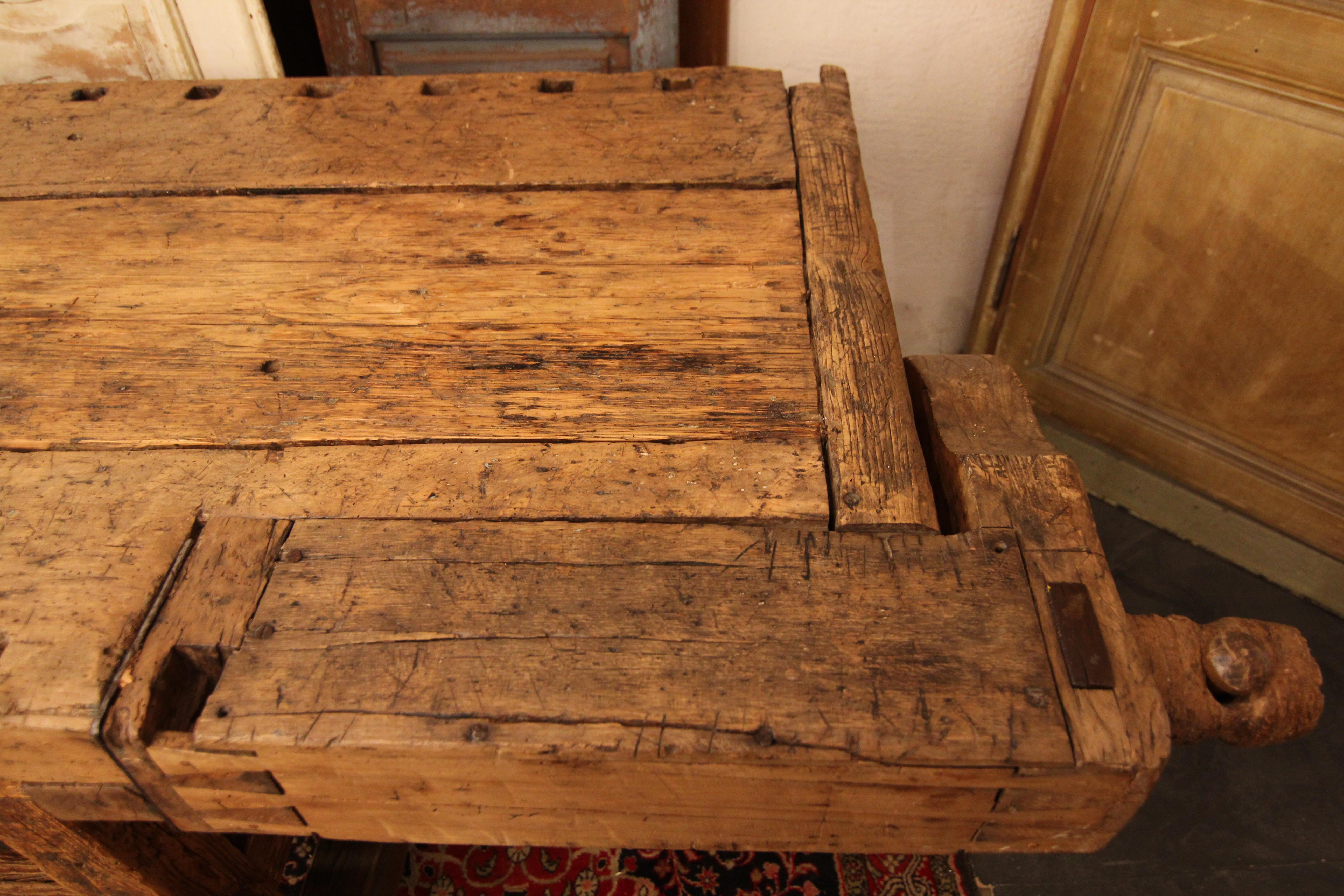Monumental Early 20th Century European Workbench or Work Table 7