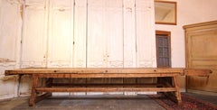 Monumental Early 20th Century European Workbench or Work Table