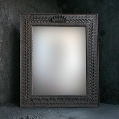 Huge Early 20th Century Hand Carved Myanmar Snake Mirror