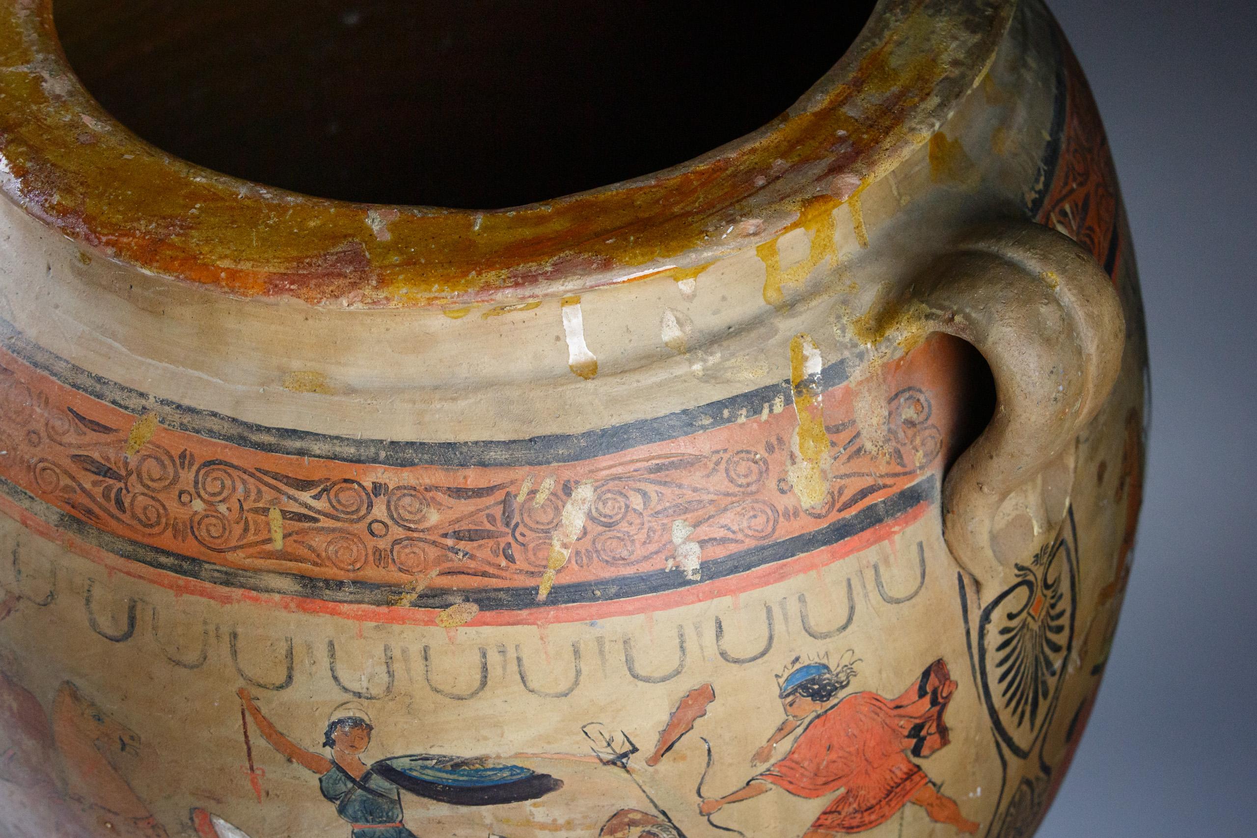 Huge Early 20th Century Stoneware Attic Ware Style Vase by Jean Magrou 3