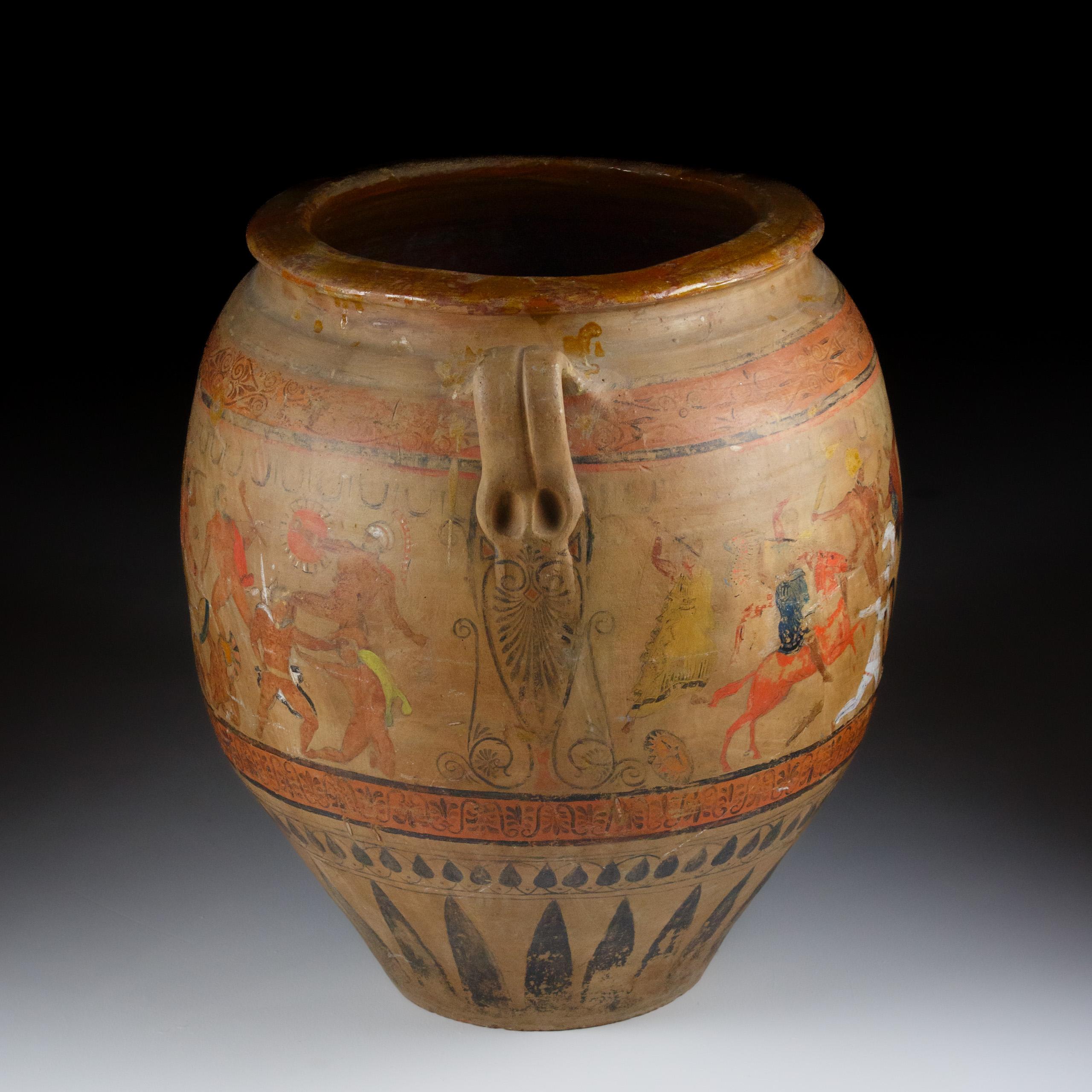 Huge Early 20th Century Stoneware Attic Ware Style Vase by Jean Magrou 4