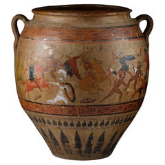 Huge Early 20th Century Stoneware Attic Ware Style Vase by Jean Magrou