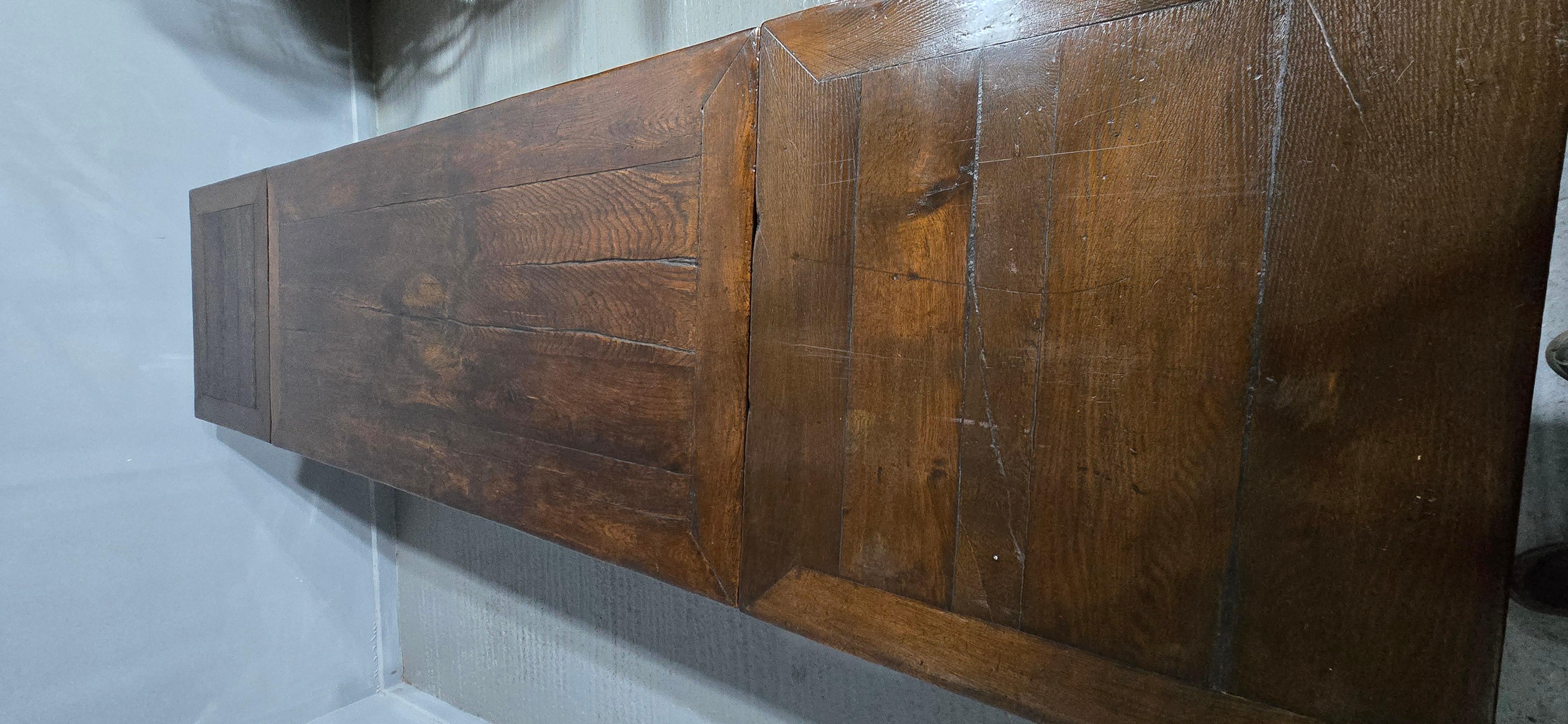 Huge Elizabethan Oak Refrectory Dining Table For Sale 7