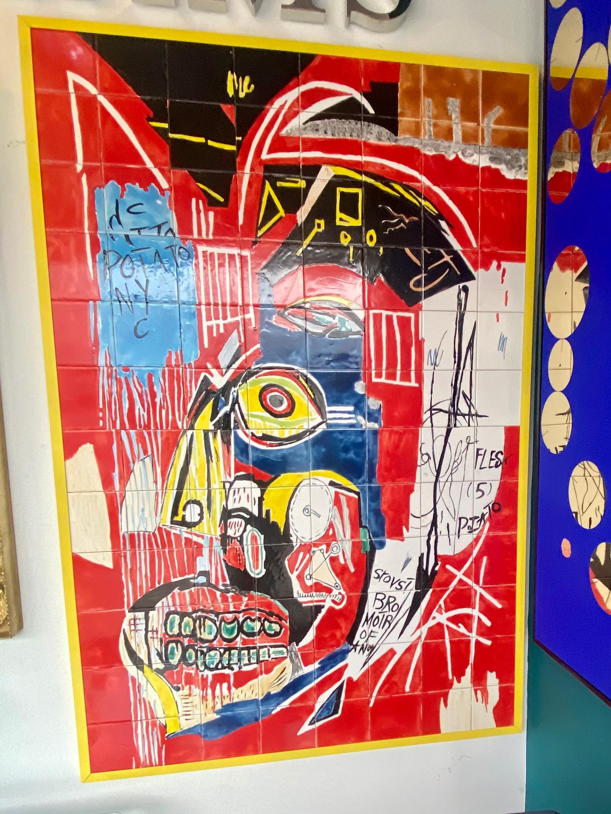 Riesige Emaille-auf-Keramik-Grafitti-Tafel im Angebot 3