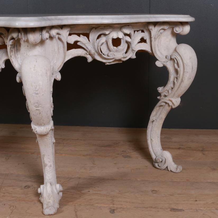 Marble Huge English Console Table
